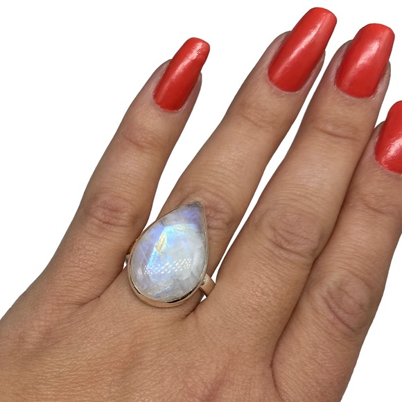 Moonstone Ring Boho witchy - Picture 1 of 3